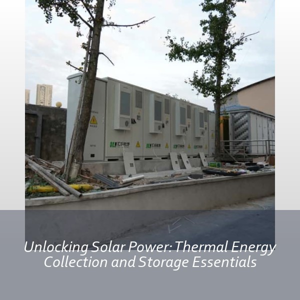 Unlocking Solar Power: Thermal Energy Collection and Storage Essentials